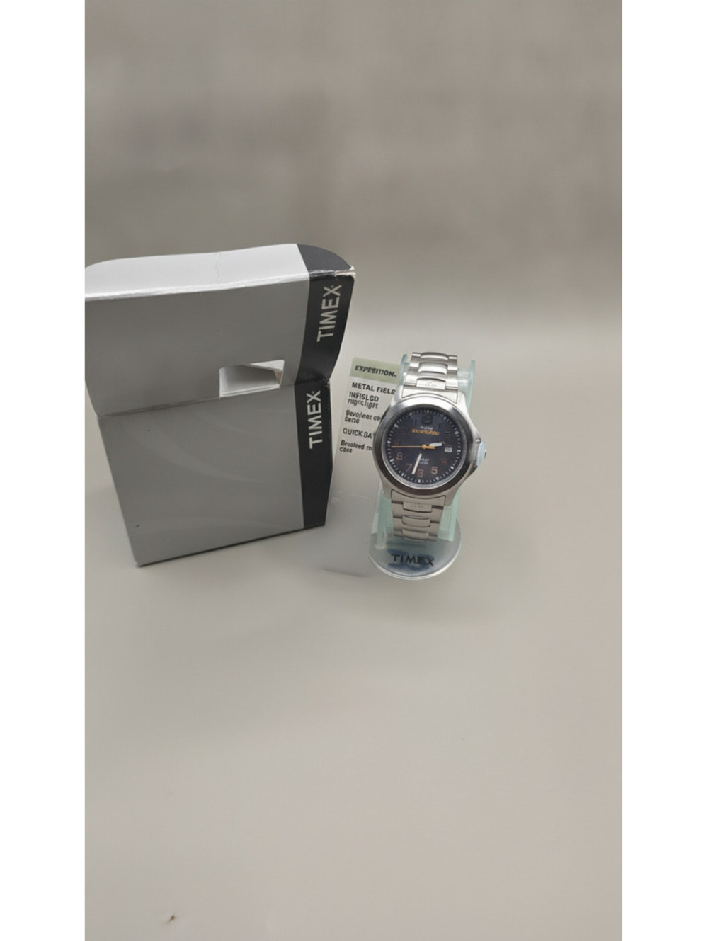 Timex Expedition Stainless Steel Men's Watch with Black Dial